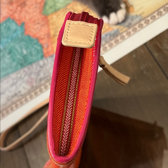 Coach Red and Tan Plaid Wristlet - Picture 10 of 10